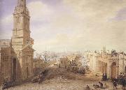 George Scharf Old and New London Bridges as they appeared in December 1831 (mk47) oil painting